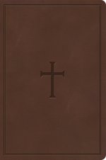 CSB Giant Print Reference Bible, Brown LeatherTouch
