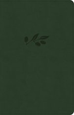 NASB Large Print Thinline Bible, Olive LeatherTouch