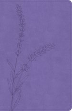 KJV Personal Size Giant Print Bible, Lavender LeatherTouch, Indexed