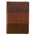 Strong and Courageous Joshua 1:57 Classic Faux Leather Journal