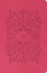 Premium Gift Bible NLT (LeatherLike, Very Berry Pink Vines, Red Letter)