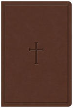 KJV Giant Print Reference Bible, Brown LeatherTouch, Indexed