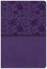 KJV Giant Print Reference Bible, Purple LeatherTouch, Indexed