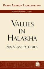 VALUES IN HALAKHA