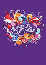 ERV Authentic Youth Bible, Purple, Hardback, Anglicised, Easy to Read Version, Bible Study Material, Presentation Page, Insights, Topic Notes, Colouring pages