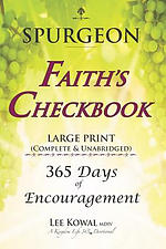 SPURGEON - FAITH'S CHECKBOOK LARGE PRINT (Complete & Unabridged): 365 Days of Encouragement