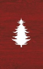 Merry: A Red Hardcover Decorative Book for Decoration with Spine Text to Stack on Bookshelves, Decorate Coffee Tables, Christmas Decor, Holiday Decora