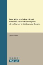 From Plight to Solution: A Jewish Framework for Understanding Paul's View of the Law in Galatians and Romans