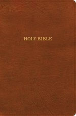 KJV Giant Print Reference Bible, Burnt Sienna LeatherTouch