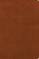 CSB Giant Print Single-Column Bible, Burnt Sienna LeatherTouch