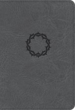 NASB Large Print Compact Reference Bible, Charcoal LeatherTouch