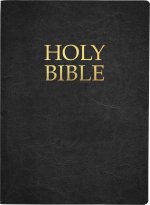 KJVER Holy Bible, Large Print Black Genuine Leather, Indexed