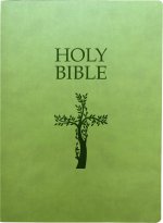 KJVER Holy Bible, Cross Design, Large Print, Olive