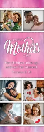 Bookmark-Happy Mother's Day/Her Children Arise Up (Proverbs 31:28) (Pack Of 25)