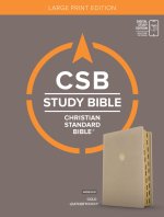 CSB Study Bible, Large Print, Digital Study Edition, Gold LeatherTouch, Indexed