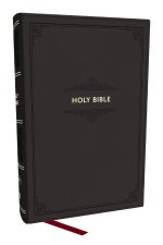 KJV Personal Size Large Print End-of-Verse Reference Bible, Black Leathersoft, Red Letter, Comfort Print