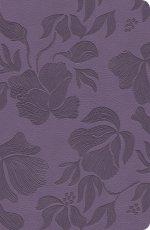 CSB Large Print Personal Size Reference Bible, Purple