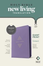 NLT Compact Giant Print Zipper Bible, Filament Enabled (LeatherLike, Diamond Lavender, Red Letter)