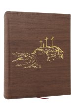 NKJV, Journal the Word Bible, Large Print: Reflect, Journal or Create Art Next to Your Favorite Verses (Brown Leathersoft over Board, Red Letter)
