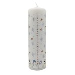 20cm Snowmen Pillar Advent Candle - Single