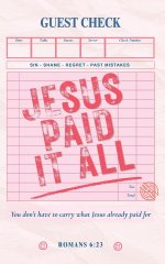 Jesus Paid It All: You don't have to carry what Jesus already paid for