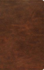 ESV Thinline Bible, Red Letter (Full Grain Leather, Saddle Brown)