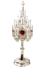 Silver Plated Reliquary H 57 cm