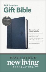 Premium Gift Bible NLT, Filament Enabled (LeatherLike, Blue Cross, Red Letter)