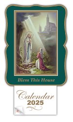 Lourdes Apparition Post Card Sized Dated Calendar