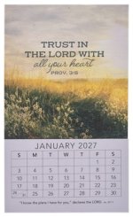 2027 Mini Magnetic Calendar Trust In The Lord Prov. 3:5