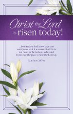 Easter Bulletin: Christ the Lord is Risen Today (Package of 100)