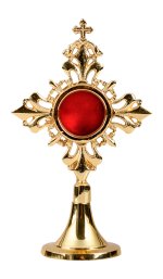 Gold Plated Reliquary H 17 cm