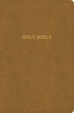 KJV Personal Size Giant Print Bible, Camel Suedesoft Indexed