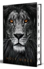 KJV Holy Bible, Large Print Handy, Lion of Judah, Indexed