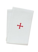 12" x 20" Red Cross Design Lavabo Towel