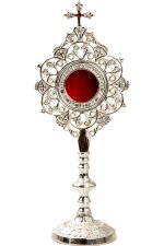 Silver Plated Reliquary H 25 cm