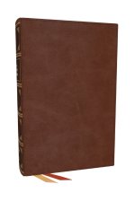NKJV, End-of-Verse Reference Bible, Personal Size Large Print, Leathersoft, Brown, Red Letter, Comfort Print