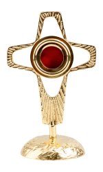 Golden Plated Reliquary H 20 cm
