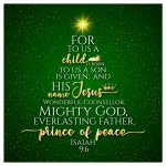 Unto us luxury Christmas cards