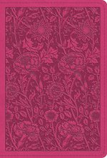 ESV Large Print Compact Bible, Red Letter (TruTone, Berry, Floral Design)