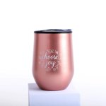 Mug Tumbler Stainless Steel Choose Joy Rose Gold 12Oz (350ml)