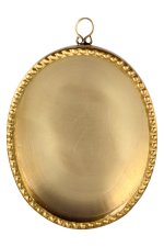 Oval Wall Reliquary with Beaded Edge H 10 cm