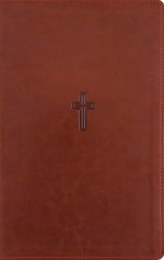 NASB, Personal Size Reference Bible, Large Print, Paragraph Style, Leathersoft, Brown, Red Letter, 1995 Text, Comfort Print