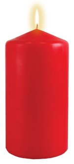 Red Pillar Candle 3 inch x 6 inch