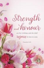 Mother's Day Bulletin: Strength and Honour (Package of 100)