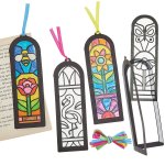 Summer Stained Glass Effect Colour-In Bookmark Kits (10 Pack)