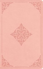 ESV Large Print Value Thinline Bible, Red Letter (TruTone, Blush Rose, Fleur-de-lis Design)
