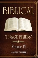 Biblical "1 Page Briefs": Volume IV