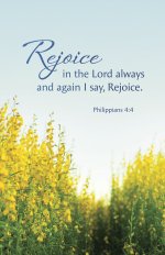 General Worship Bulletin: Rejoice (Package of 100)