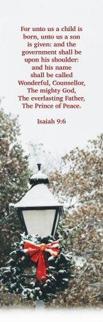Christmas Bookmark: His Name (Package of 25)